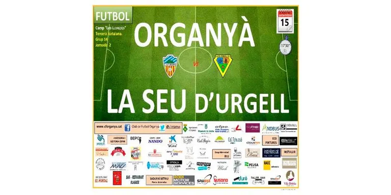 El CF Organyà i La Seu FC es retroben en el derbi comarcal de Tercera