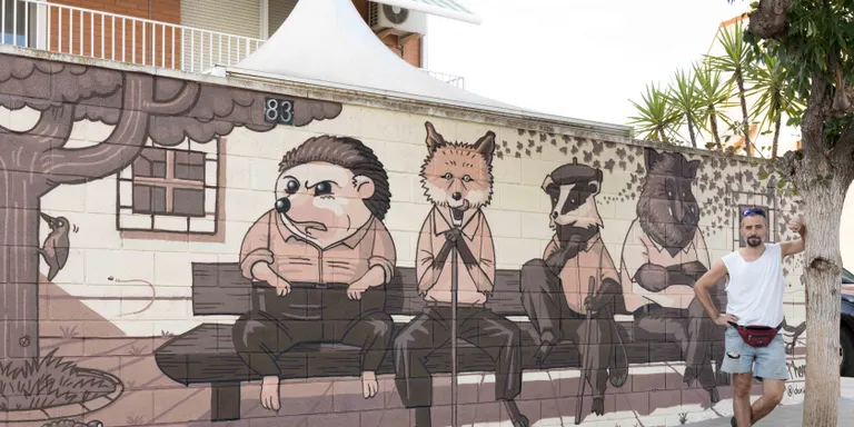 El mural ‘Fauna’ del grafiter Thomàs guanya el premi del públic del 6è Torrefarrera Street Art Festival