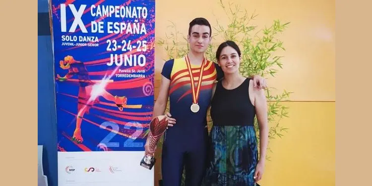 El patinador del Club Patí Torredembarra, Ot Font, es proclama campió d’Espanya de Solo Dance en la categoria Junior