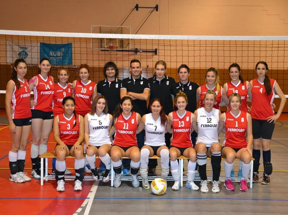 Les jugadores del Club Volei Rubí. Foto: CV Rubí