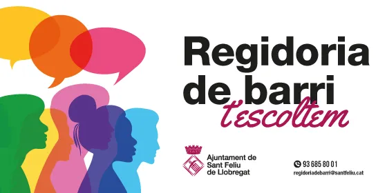 Regidoria de barri sobre els projectes de la plaça de Dicià i Villeneuve-le-Roi, del parc Europa i del c/ Marquès de Monistrol, el 26 d'octubre