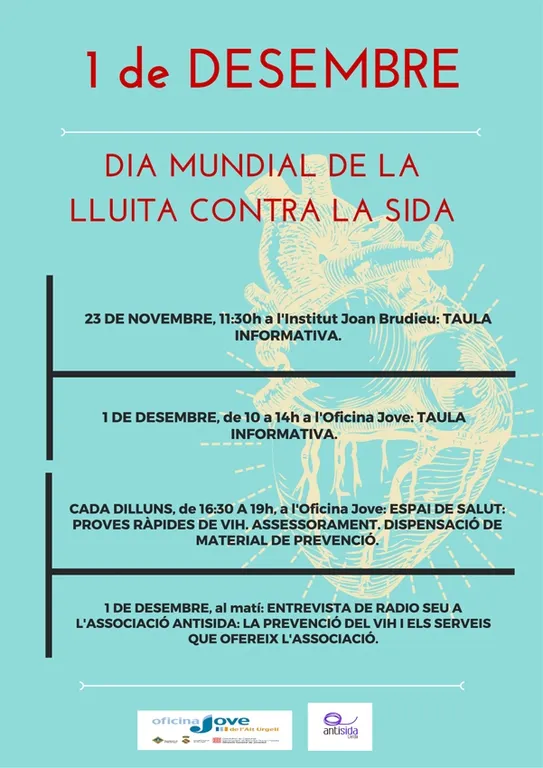 Actes a la Seu per commemorar el Dia Mundial de la Lluita contra la Sida