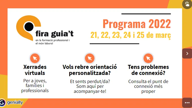 Torna la Fira Guia't, adreçada a joves de la comarca que necessiten orientació per triar els estudis de formació professional