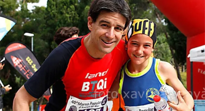 Albert Hernández i Marta Mitjans, guanyadors de la Marxa (foto: Xavi Salbanyà )