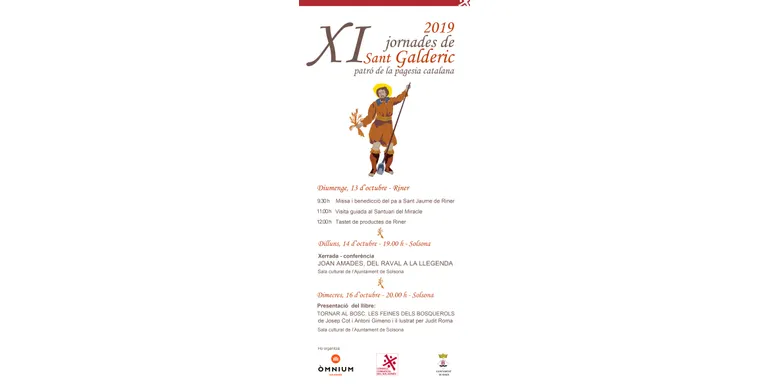 Riner serà el municipi amfitrió de les onzenes Jornades de Sant Galderic d'Òmnium Solsonès
