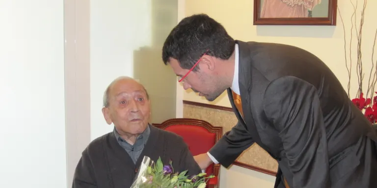 L'alcalde de la Seu felicita mossèn Antoni Baró pel seu centenari