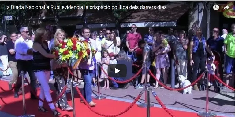 VÍDEO: La Diada Nacional a Rubí evidencia la crispació política dels darrers dies