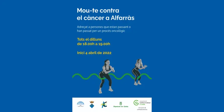 L'AECC Alfarràs organitza l'activitat "Mou-te contra el càncer"