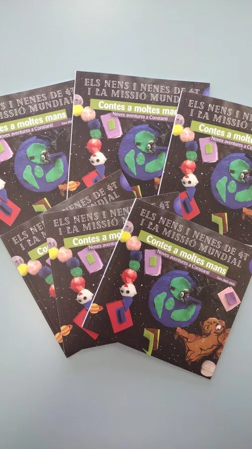 Es presenta el llibre col·laboratiu “Contes a moltes mans” del curs 2022-2023