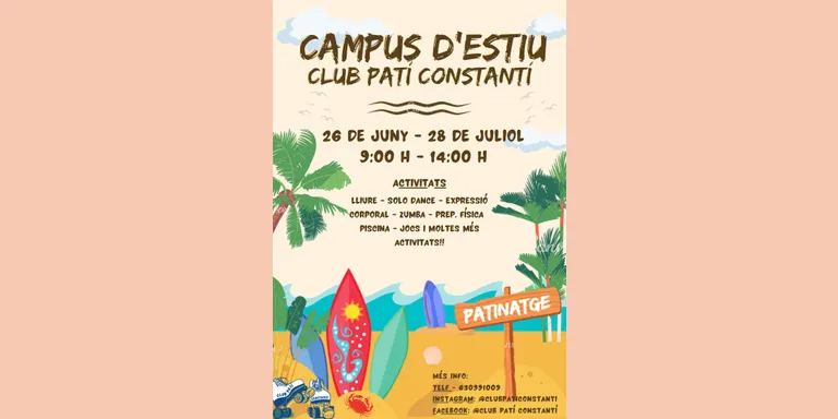 S’obren les inscripcions per al Campus d’Estiu del Club Patí Constantí