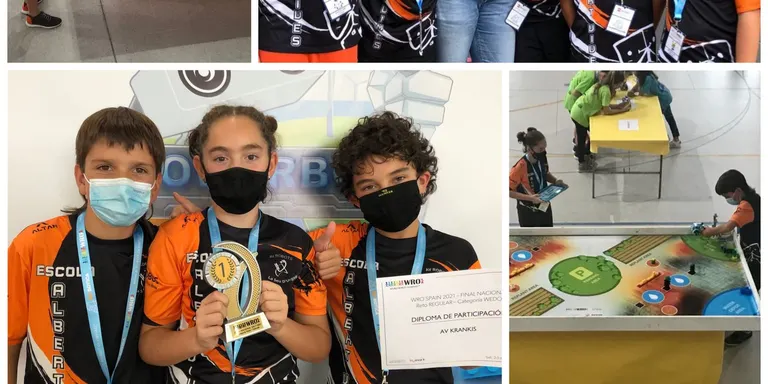 Dos equips de l'Escola Albert Vives de la Seu d'Urgell guanyen la fase estatal de la World Robot Olympiad