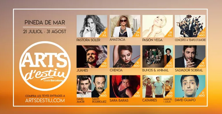 En un mes comença el Festival Arts d'Estiu amb grans noms de l'escena musical i humorística