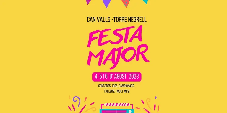 Can Valls i Torre Negrell es preparen per celebrar la festa de barri