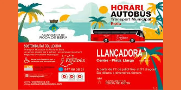 Està en marxa el bus llançadora de Roda de Berà cap a la Platja Llarga fins al 31 d'agost