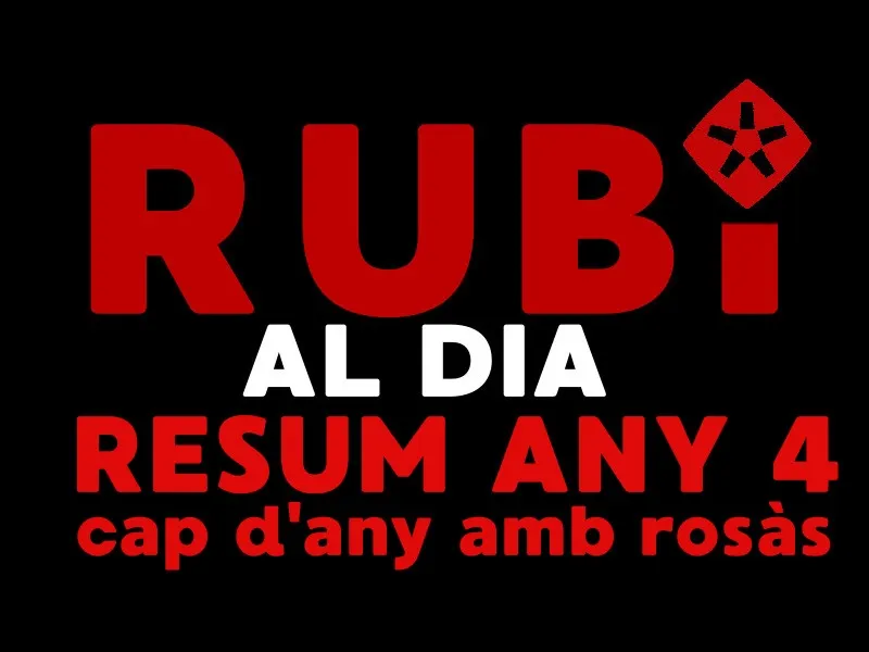 RUBÍ AL DIA dilluns 31 DESEMBRE 2018