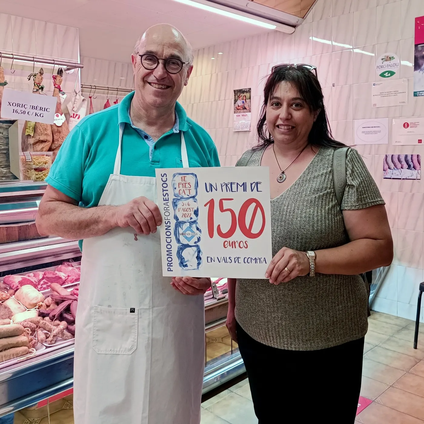 Maite Segura guanya els 150 euros en vals de compra del Refresca't de la UBIC