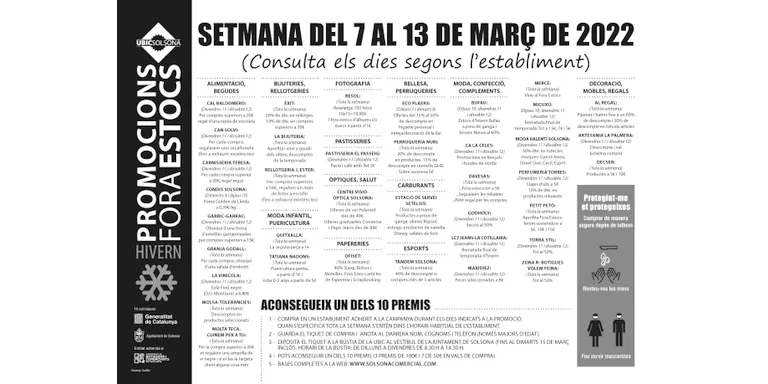 La UBIC sorteja 650 euros en vals de compra durant aquesta setmana