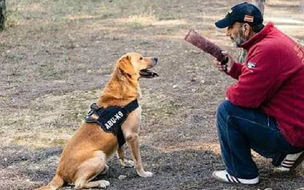 La unitat canina de l’ong K9 Creixell s’entrena al BikePark de Torredembarra
