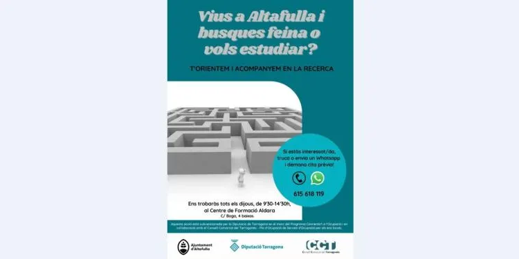 Altafulla comptarà amb una tècnica laboral per ajudar a trobar feina als veïns i veïnes de la vila