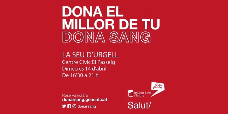 Jornada de donació de sang a la Seu d'Urgell