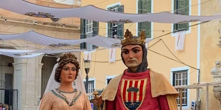 Experiència única dels Gegants de Pineda a les festes de Maó