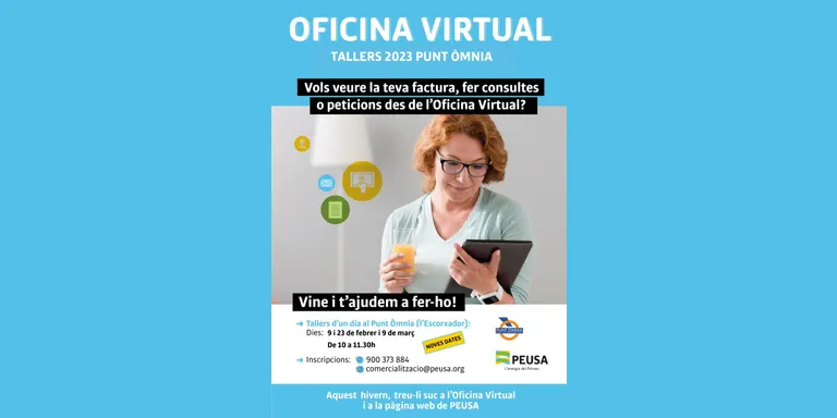 Nous tallers al Punt Òmnia de la Seu per conèixer l'Oficina Virtual de PEUSA