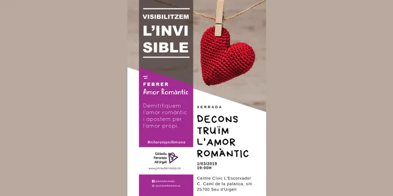 El Col·lectiu Feminista organitza el taller 'Deconstruïm l'amor romàntic'