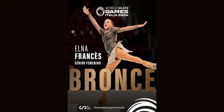 La patinadora Elna Francés torna del mundial d’Itàlia amb una Medalla de Bronze