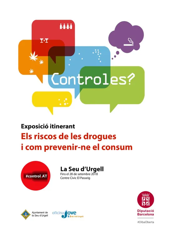 L'exposició 'Controles?' explica a la Seu els riscos de les drogues i com prevenir-ne el consum