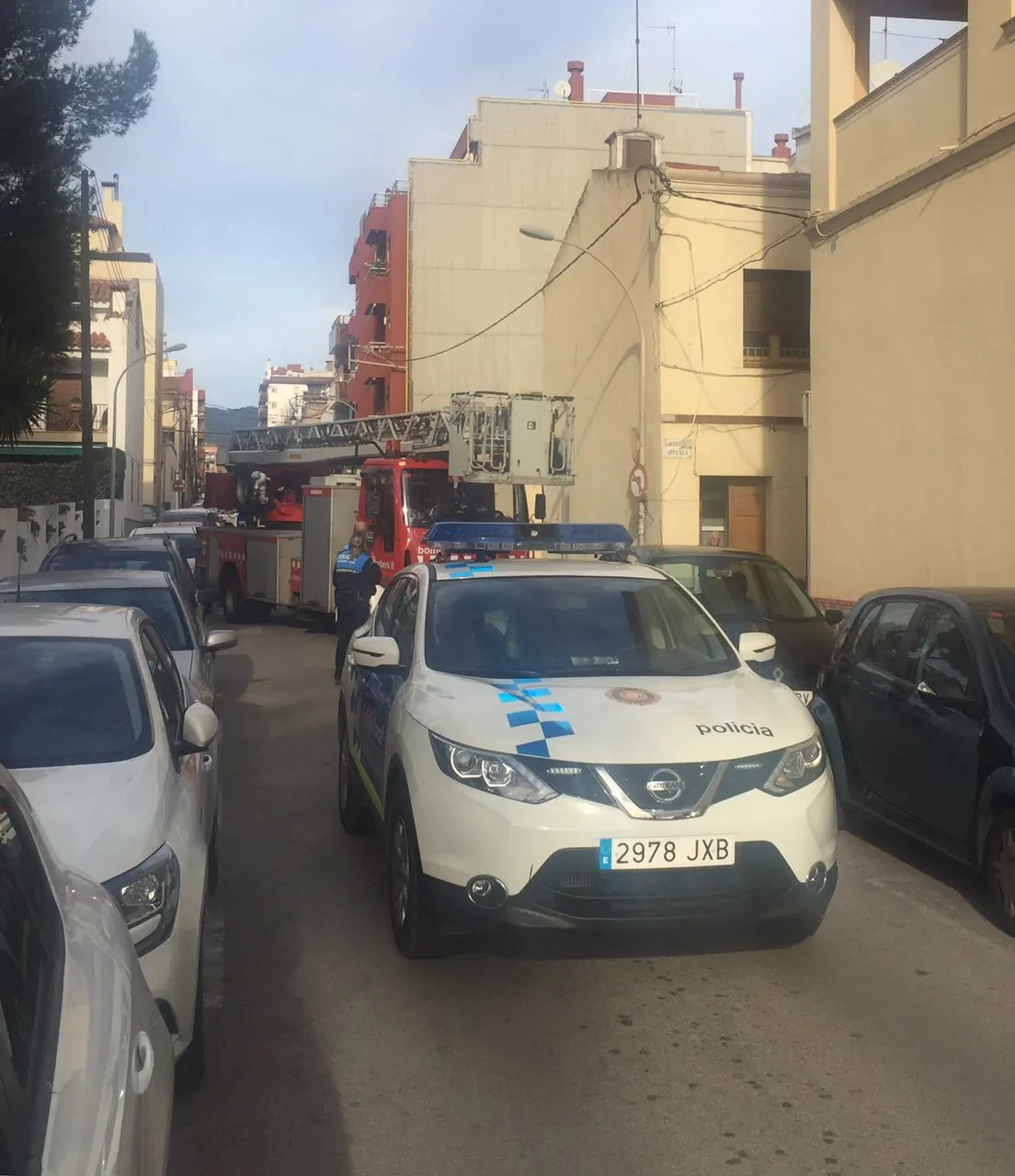 Diumenge es va enfondrar part del sostre d’un inmoble del carrer Arpella