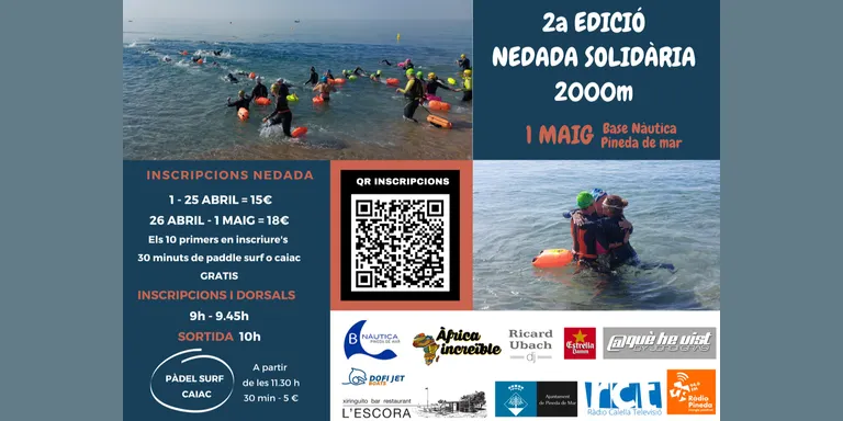 Dilluns 1 de maig es farà la 2a edició de la Nedada Solidària de Pineda