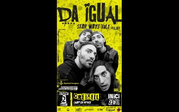 Tot a punt a Creixell pel concert de Da Igual aquest divendres