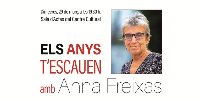El Centre Cultural acull avui una xerrada sobre els drets humans a la vellesa amb l’escriptora Anna Freixas