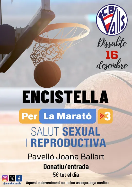 Torna l’encistella del CB Valls per la Marató de TV3