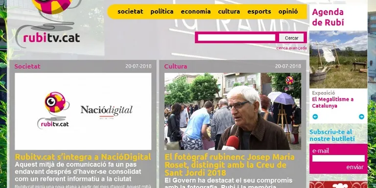 Rubitv.cat passa a mans de NacióDigital a partir de l'agost