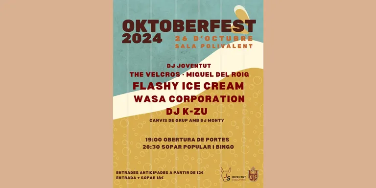 La 4a edició de l'Oktoberfest de Solsona arribarà el dia 26 a la polivalent