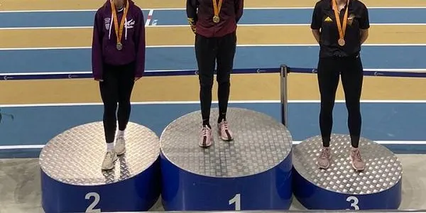 Andrea Trapé, medalla de plata en la prova de salt de llargada del Campionat de Catalunya sub23