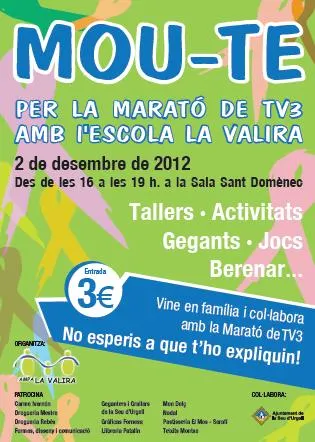 L'Escola La Valira es torna a moure per la Marató de TV3