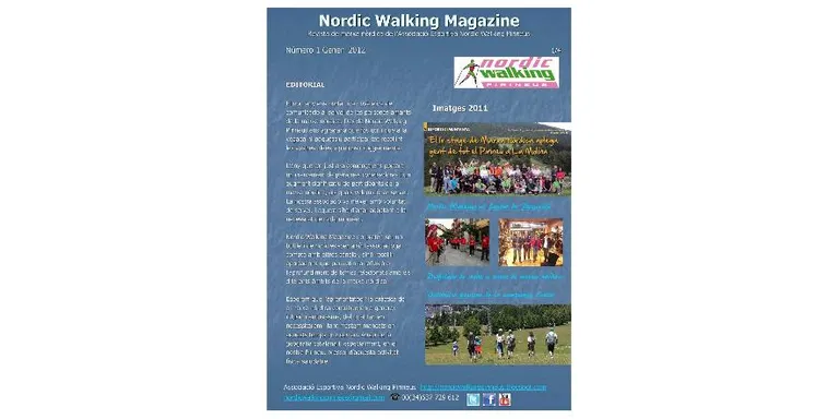 Nordic Walking Pirineus publica una revista digital de marxa nòrdica