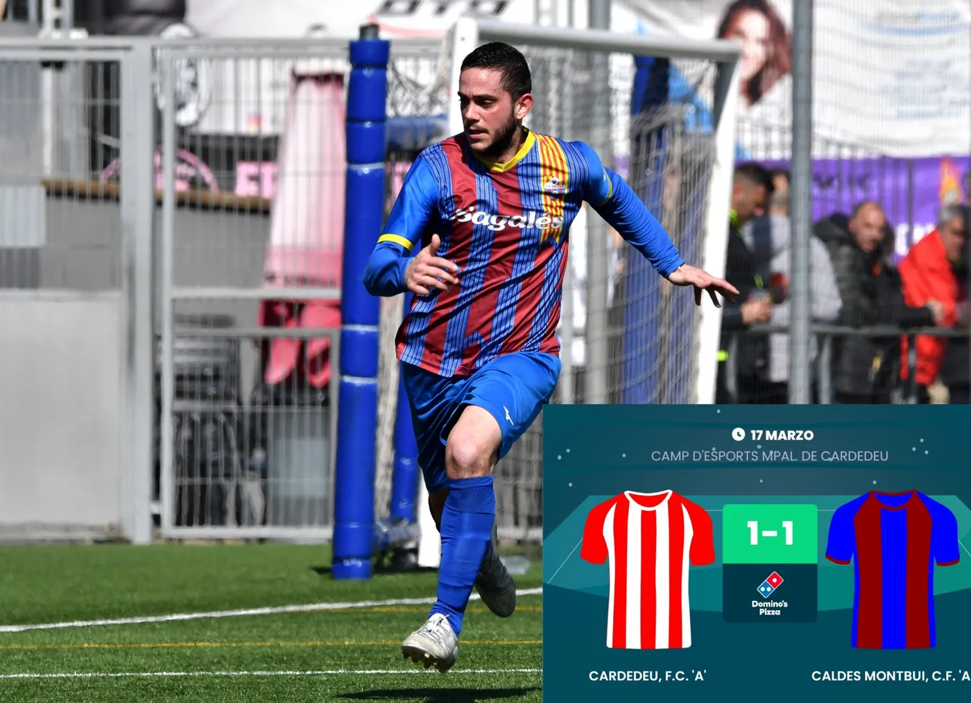 El CF Caldes treu un empat al camp del Cardedeu