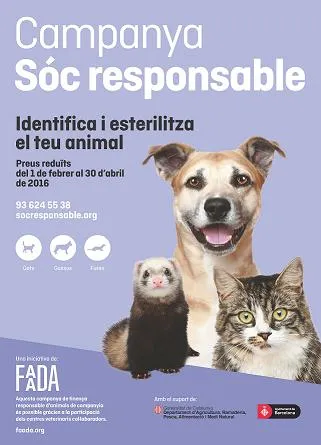 L'Ajuntament de la Seu col·labora en la campanya de tinença responsable d'animals de companyia