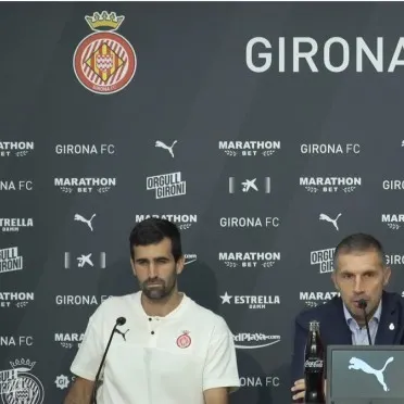 Presentació Asier Riego i Brian Oliván, nous jugadors del Girona FC