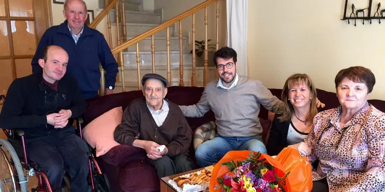 Felicitació municipal a Josep Viñoles Fité pel seu 101 aniversari