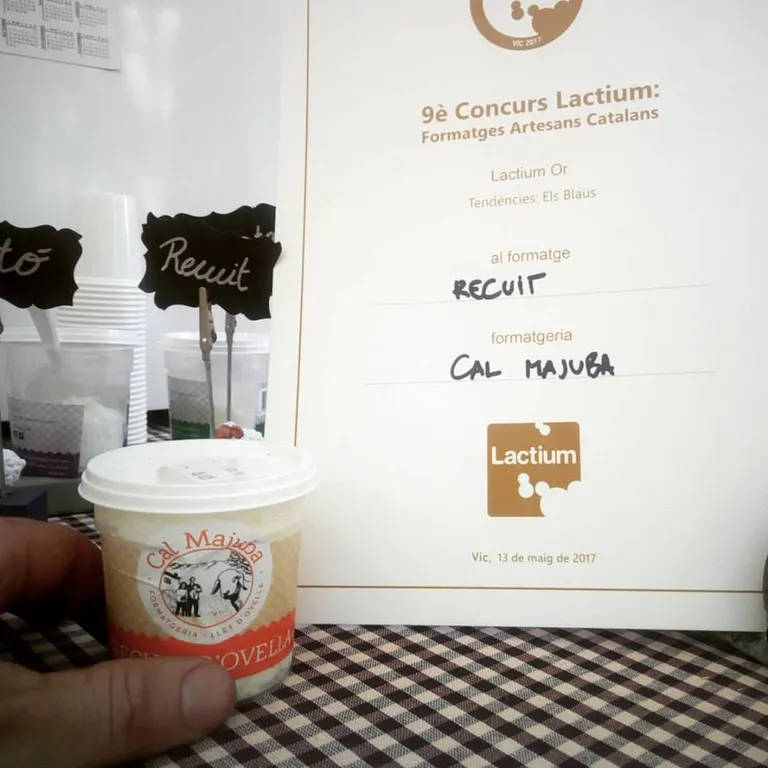 Cal Majuba, medalla d'or a la fira de formatges Lactium