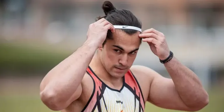 Aaron Sola competeix al Campionat d'Espanya absolut d'atletisme a Tarragona