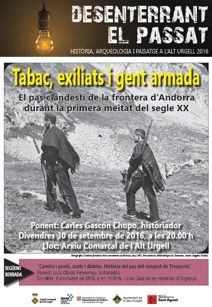 Torna el cicle 'Desenterrant el passat' amb la xerrada 'Tabac, exiliats i gent armada'