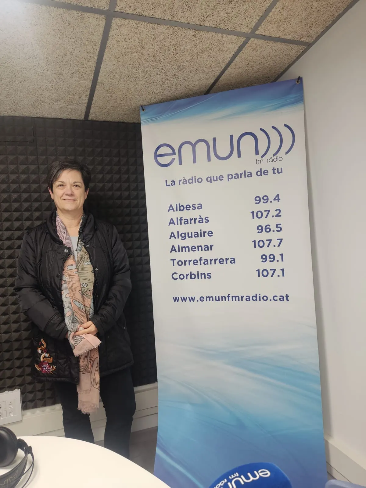 Ens visita en el dia dels voluntaris la Montse Carbonell, del grup de voluntaris d'Almenar