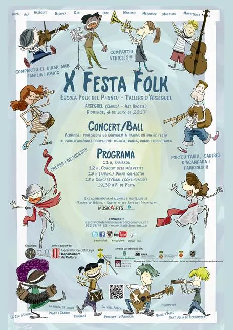 Arsèguel acull la 10a edició de la Festa Folk