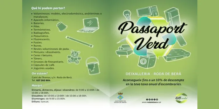 Els veïns de Roda de Berà que hagin gestionat correctament la seva brossa tenen temps fins al 15 de desembre per demanar una bonificació