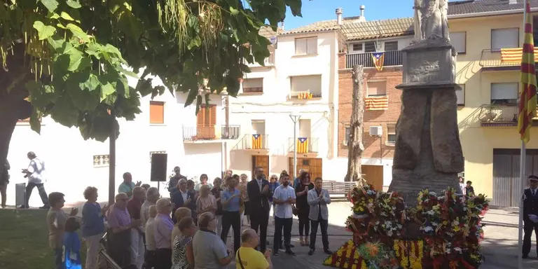 Agramunt celebra la Diada de Catalunya recordant els fets de l'1-O